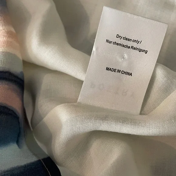 Poetry Silk Maxi Skirt Anthropologie Watercolor Summer Wedding Quiet Luxury - Picture 8 of 8